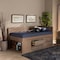 Baxton Studio Levon Antique Oak Finished Wood 4-Drawer Twin Size Storage Bed 169-10836 - alternate 4